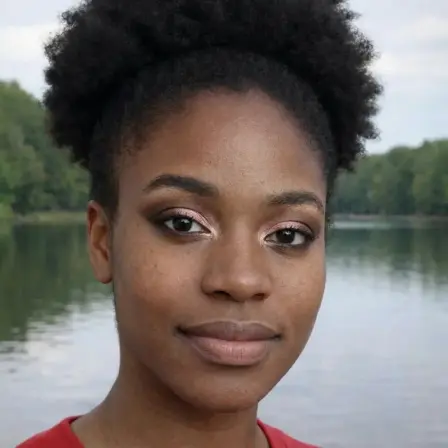 Woman wearing an eye makeup look rendered on her own selfie by BeautySpark