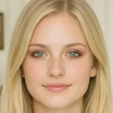 Woman wearing an eye makeup look rendered on her own selfie by BeautySpark