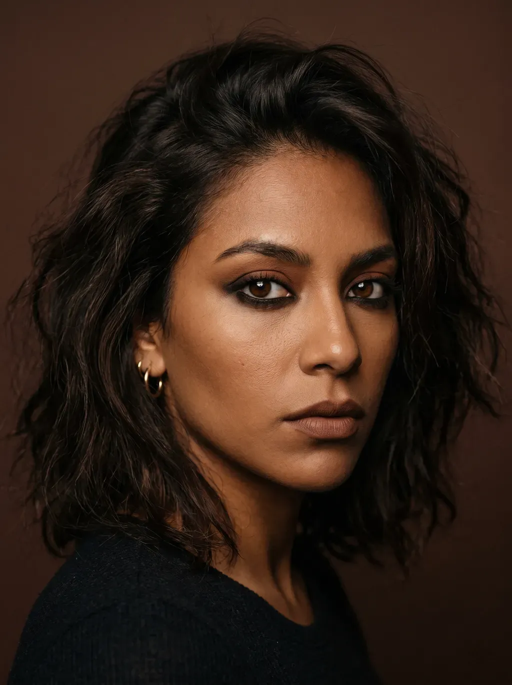 Eye makeup look from a BeautySpark article with the Try this look badge over the photo