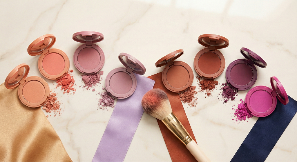 Best blush shades arranged by color season with warm and cool tones