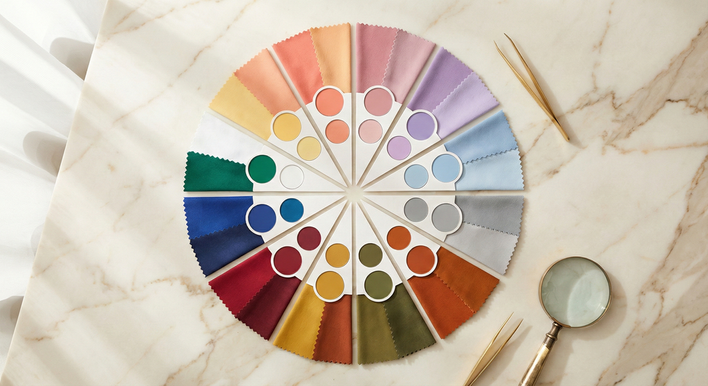 12-season color analysis wheel showing all seasonal color palettes