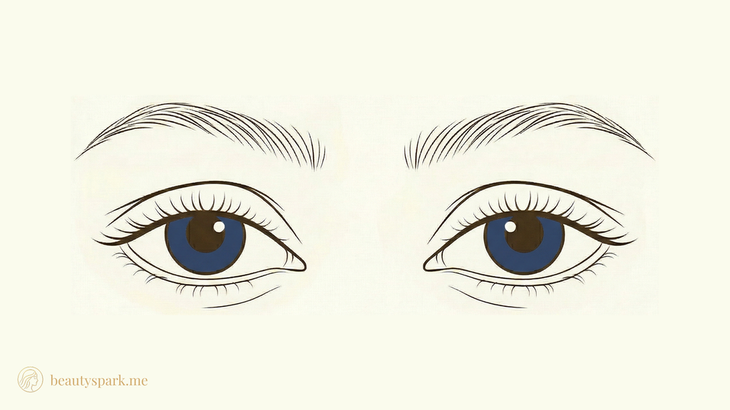 Close-set eyes illustration