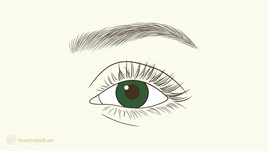 Deep-set eyes illustration