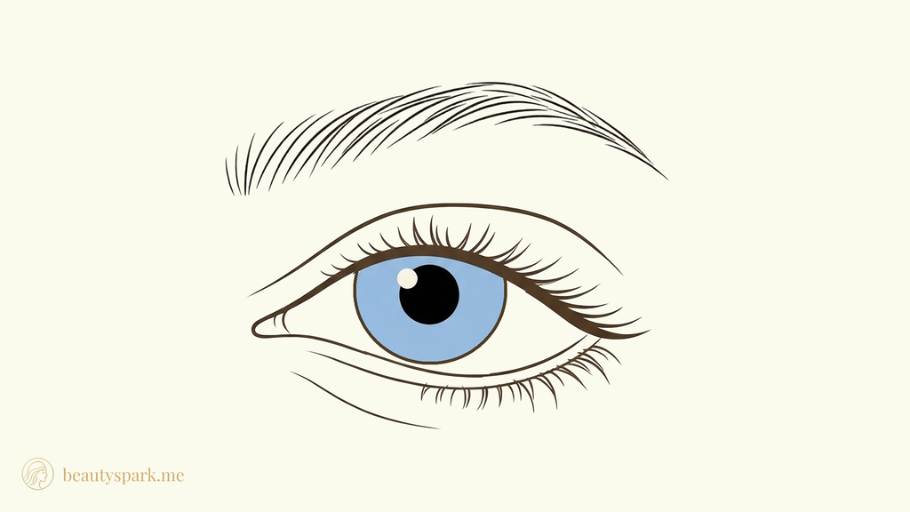 Downturned eye shape illustration