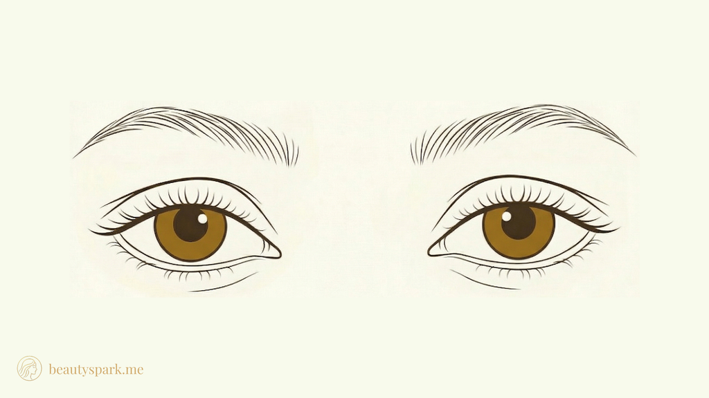 Wide-set eyes illustration