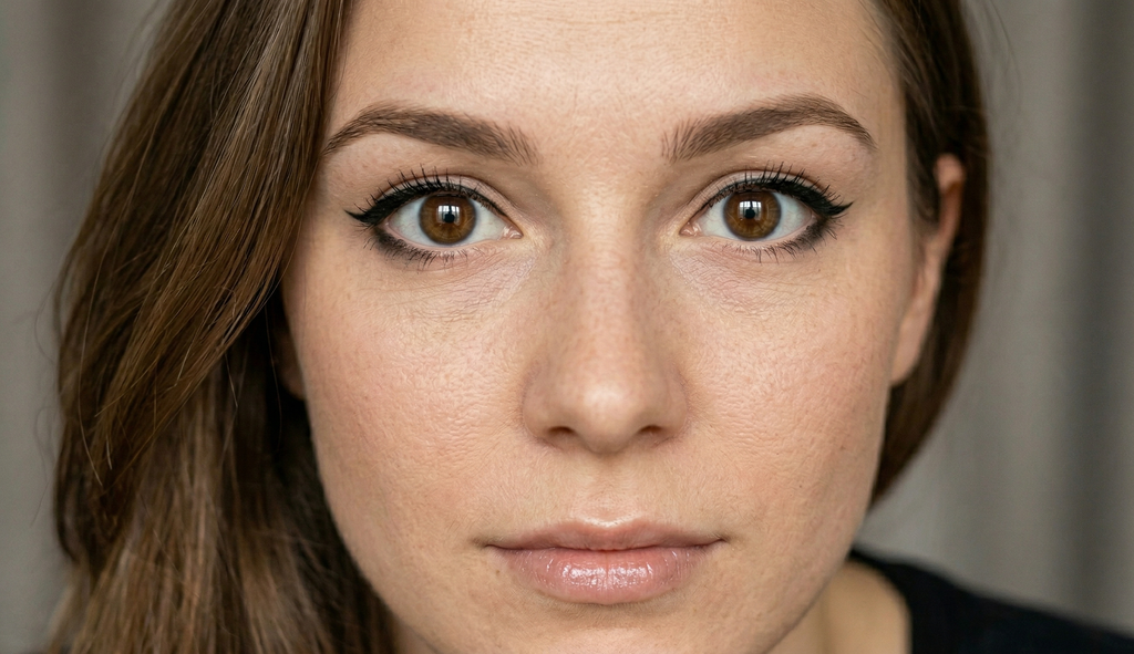 Eyeliner technique for round eyes