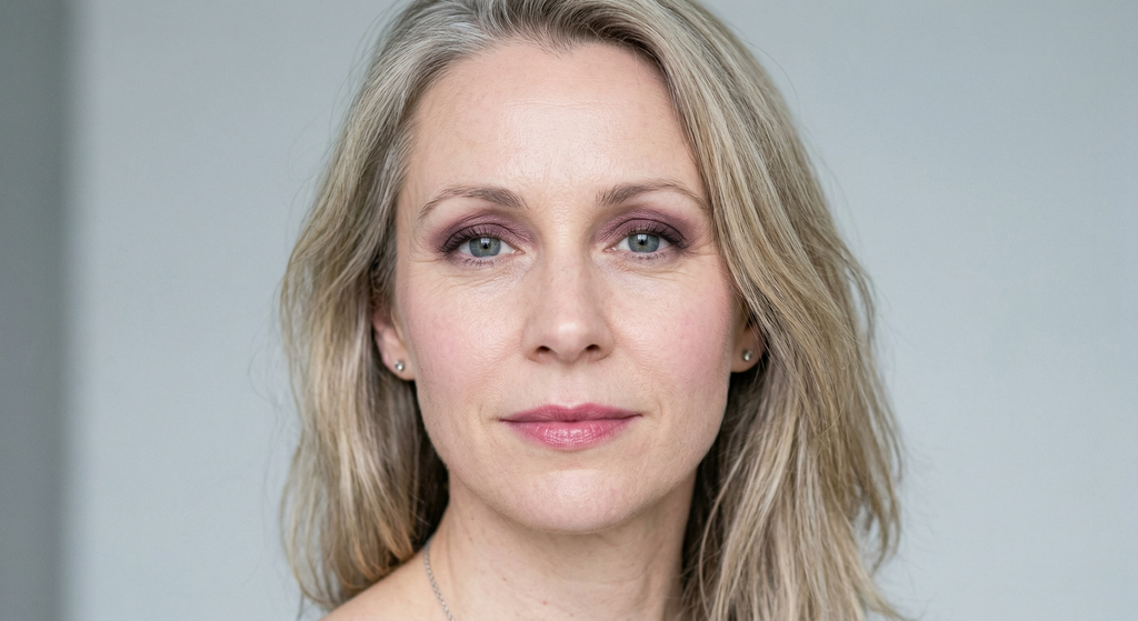 Monochromatic makeup look with matching eye and lip tones