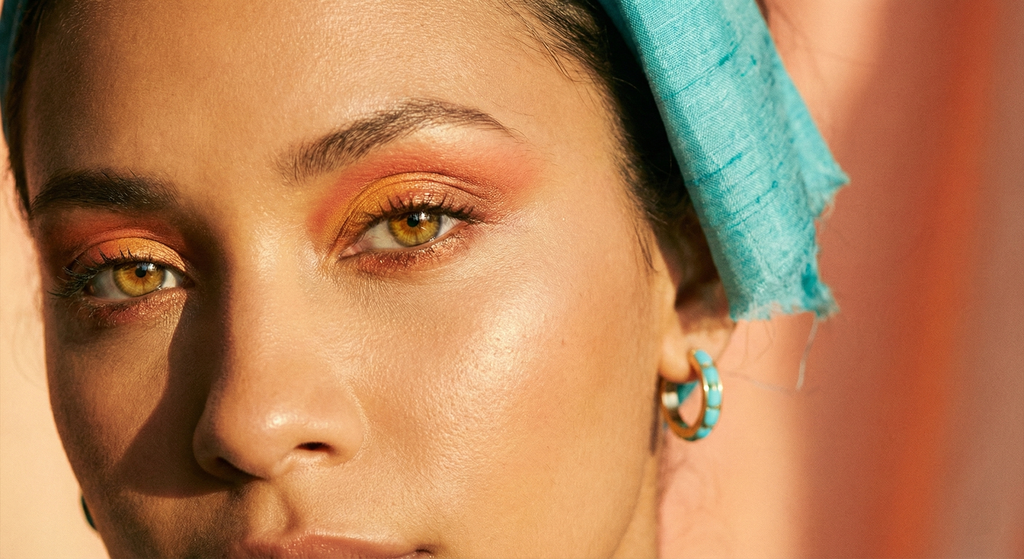 True Spring color palette with vibrant warm makeup colors