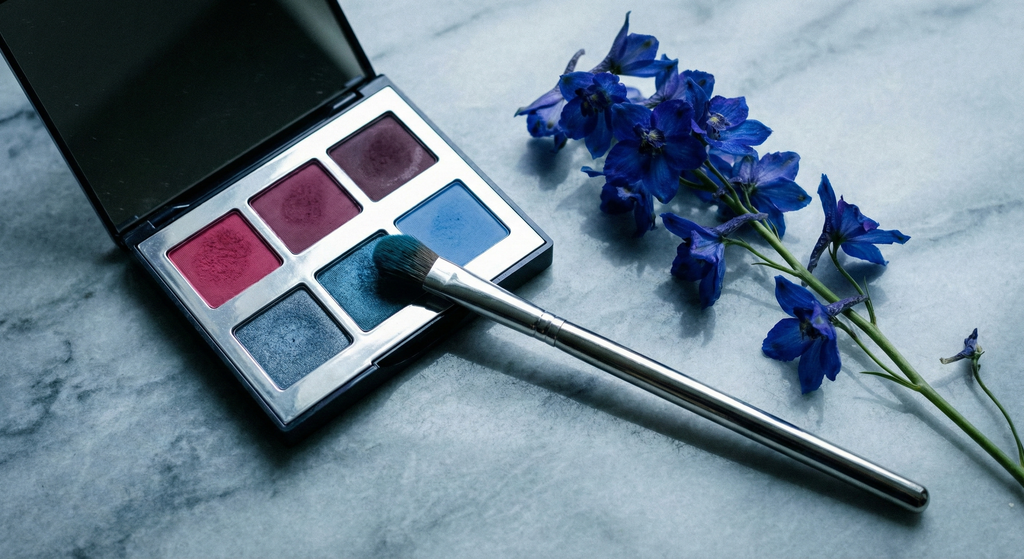 True Summer color palette with cool, balanced makeup colors